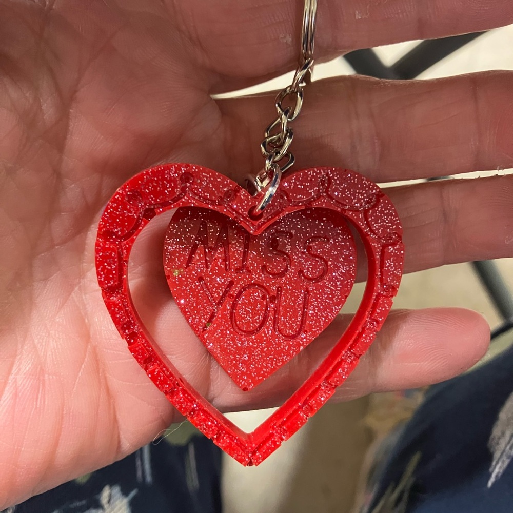 Red Heart Keychain